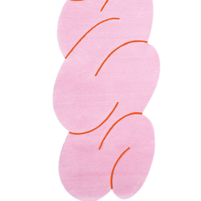 Pink Squiggle Rug