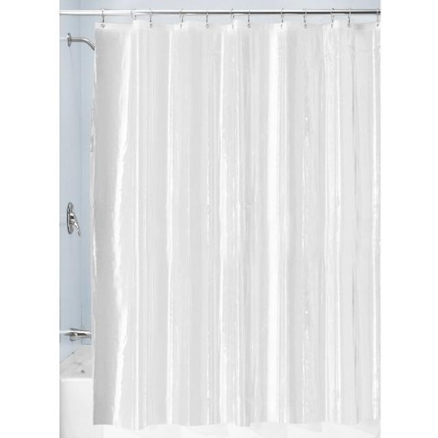 InterDesign Vinyl Shower Liner, 72 x 72, Clear