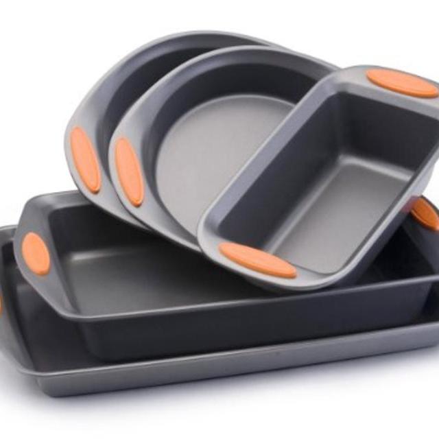 Rachael Ray Oven Lovin' Non-Stick 5-Piece Bakeware Set, Orange