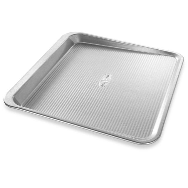 USA Pan 12.5-Inch x 11.75-Inch Scoop Cookie Sheet