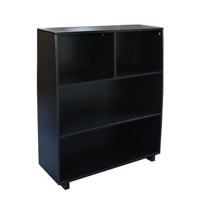 3-Tier Bookcase in Black