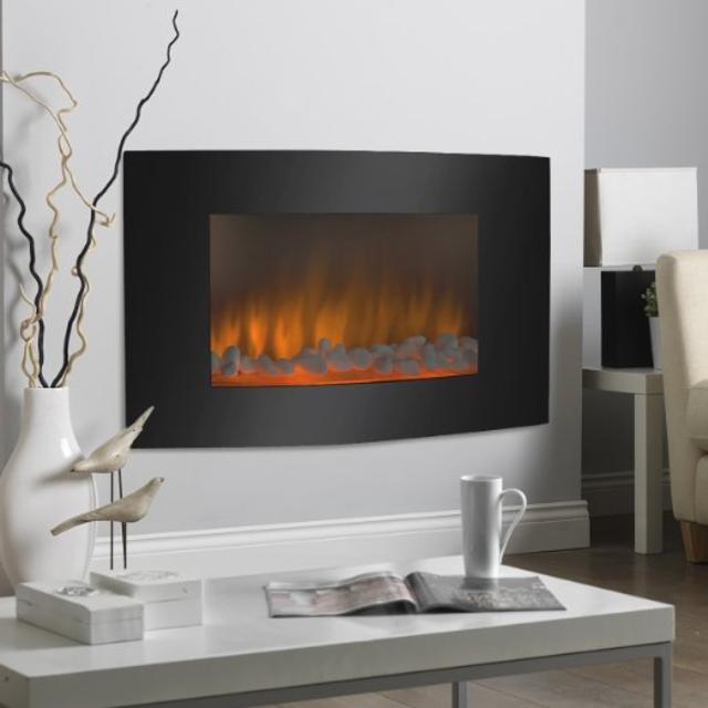 Best Choice Products Large 1500W Heat Adjustable Electric Wall Mount & Free Standing Fireplace Heater with Glass XL