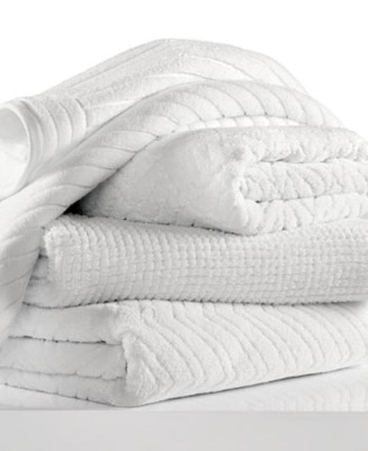 Hotel Collection White Shop 30" x 54" Bath Towel PIQUE/WHITE