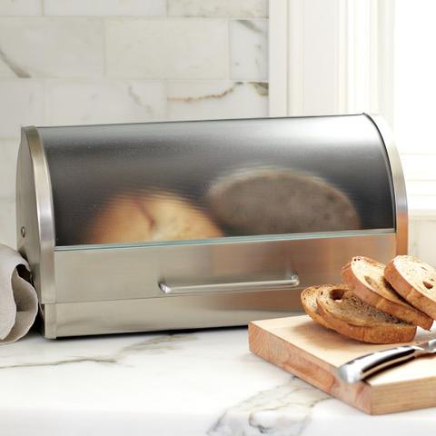 Glass & Stainless-Steel Bread Box
