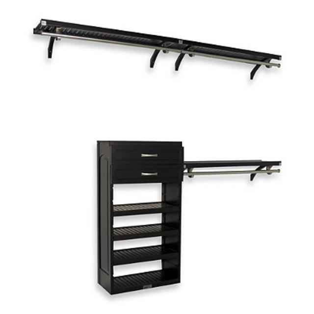 John Louis Home Woodcrest 12" Closet System in EspressoJohn Louis Home