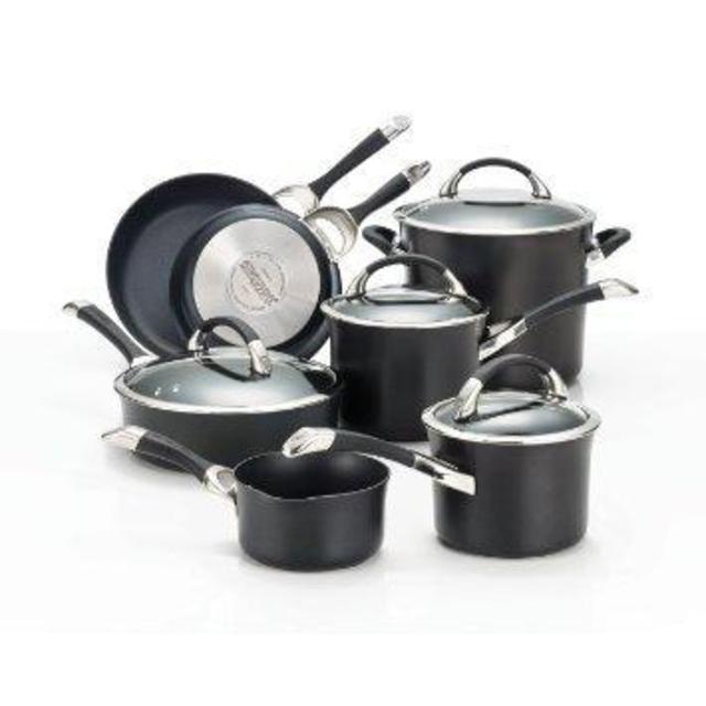 Circulon Symmetry 11-pc Cookware Set, black