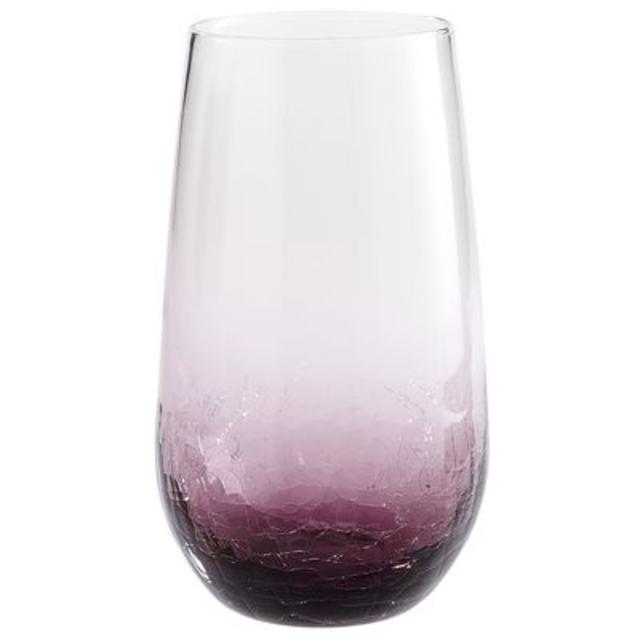 Crackle Purple Tall Tumbler