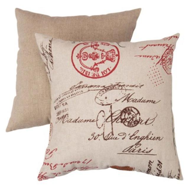 French Postale Toss Pillow Collection
