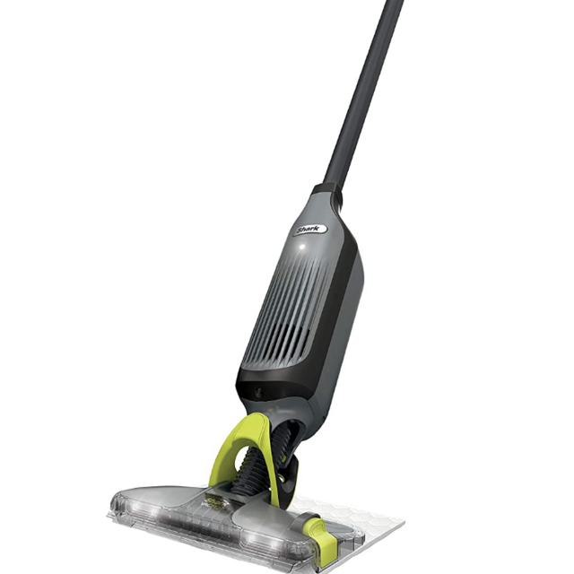 Shark VM252 VACMOP Pro Cordless Hard Floor Vacuum Mop with Disposable Pad, Charcoal Gray