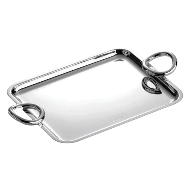 Christofle 43x31 cm Silver-Plated Tray Vertigo
