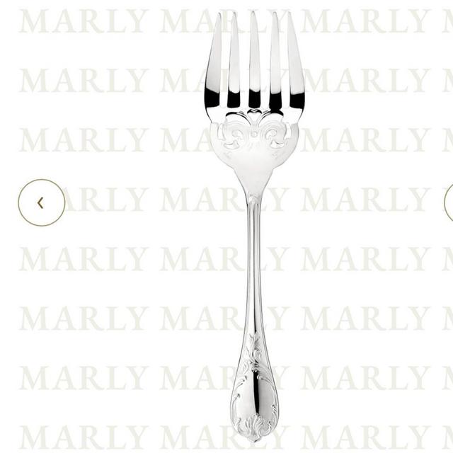 Silver-Plated Fish Serving Fork Marly Christofle