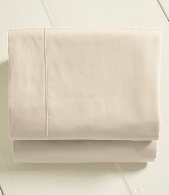 340-Thread-Count Cotton Sateen Sheet, Flat (LLBean)