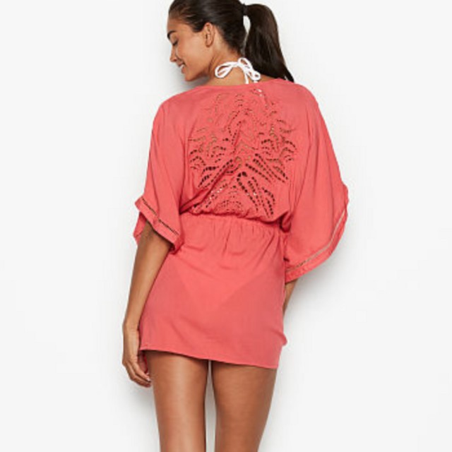 (Bridal Shower Gift) Front Tie Kimono Cover-Up