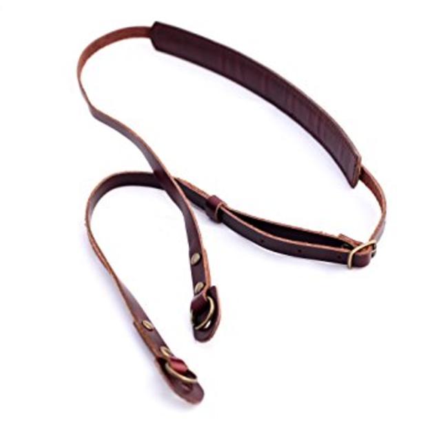 b.still Leather Adjustable Camera Neck Shoulder Strap for Leica Canon Nikon Fuji Olympus Lumix Sony + FREE Lens Bag