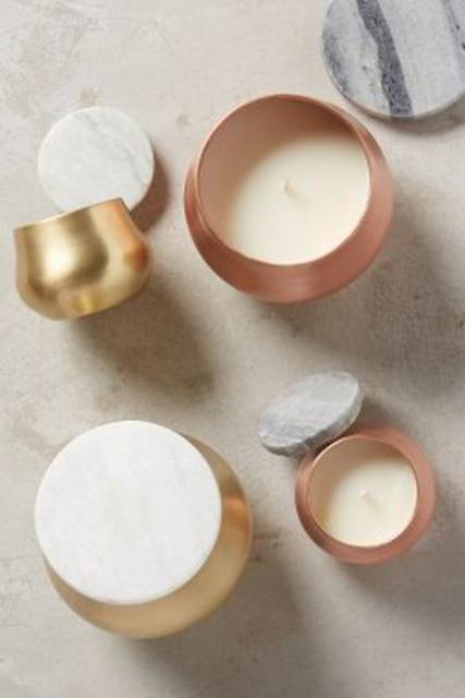 Burnished Candle- Large
