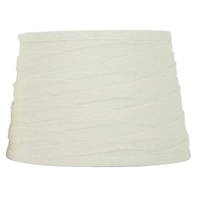 Threshold™ Linen Overlay Modified Drum Lamp Shade - Ivory