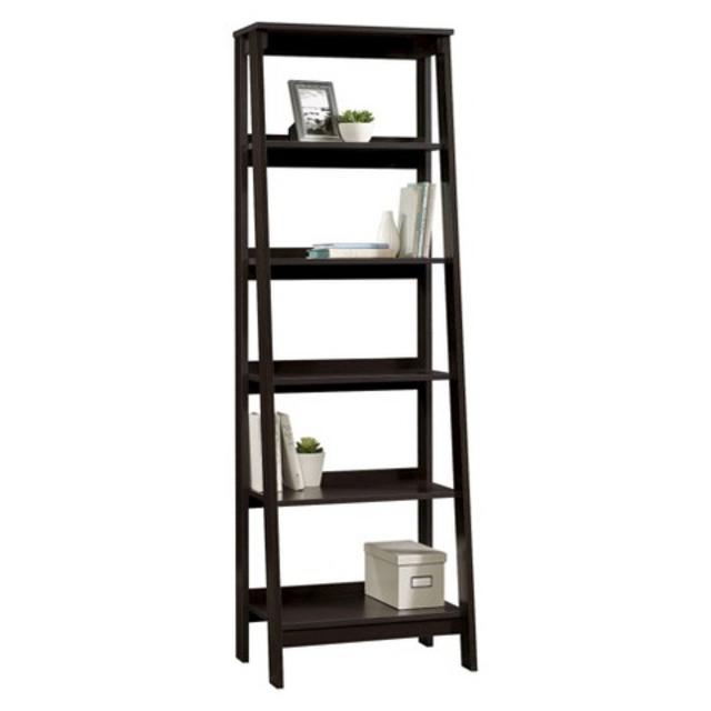 5-Shelf Trestle Bookcase Espresso