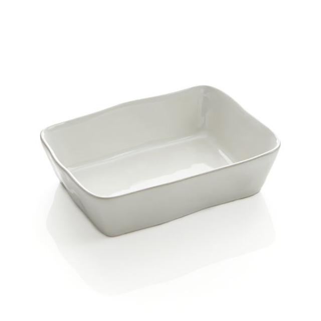 Small Rectangular White Baker
