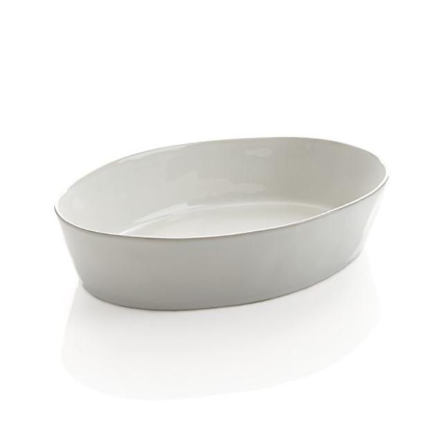 Oval White Baker