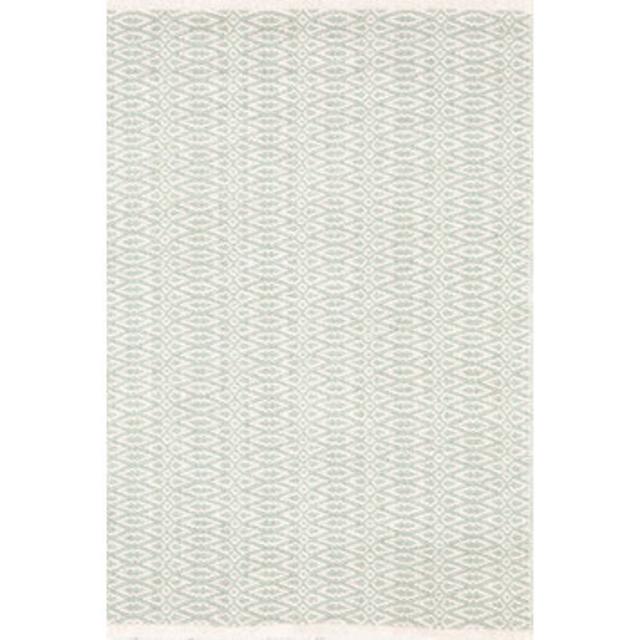 Fair Isle Hand Woven Green/White Area Rug