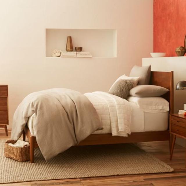 Mid-Century Bed - Acorn