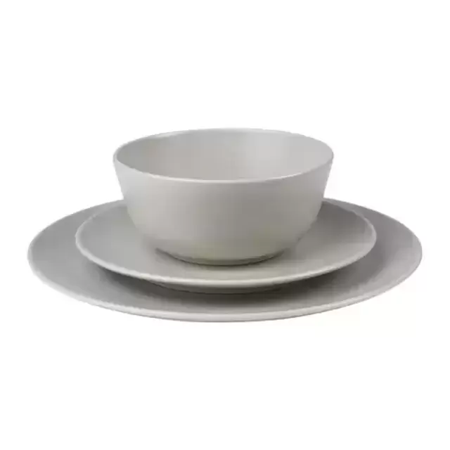 DINERA								18-piece dinnerware set, beige