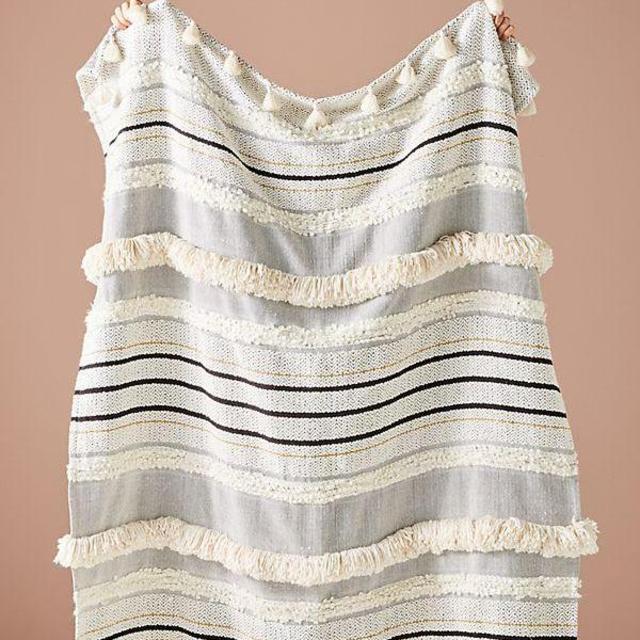 Edna Embellished Throw Blanket