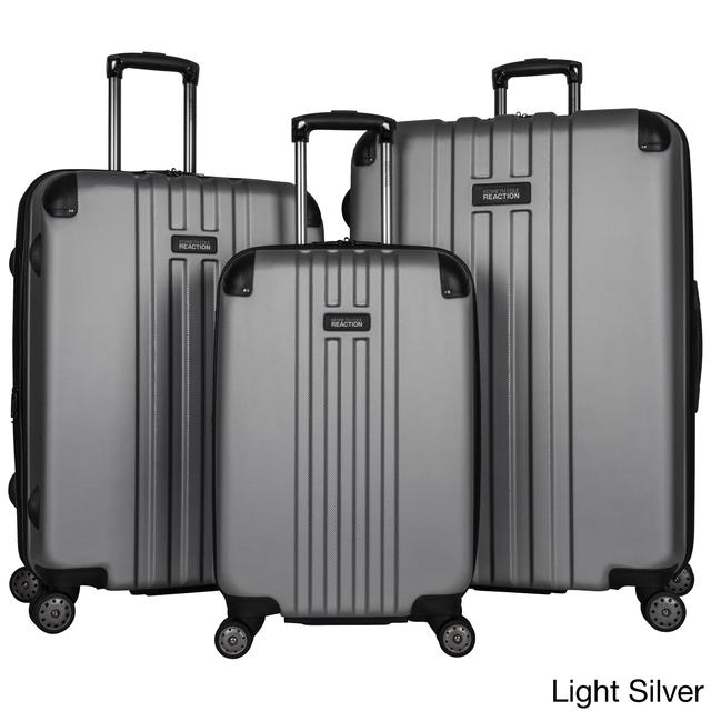 Kenneth Cole Reaction Reverb 3-Piece Expandable Hardside Spinner Luggage Set - Light Silver