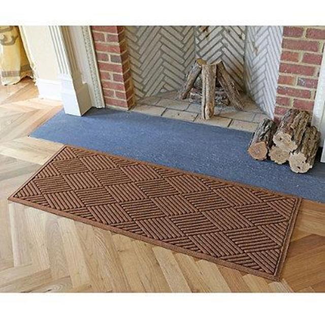 Weather Guard™ Diamonds 22-Inch x 60-Inch Door Mat in Dark Brown