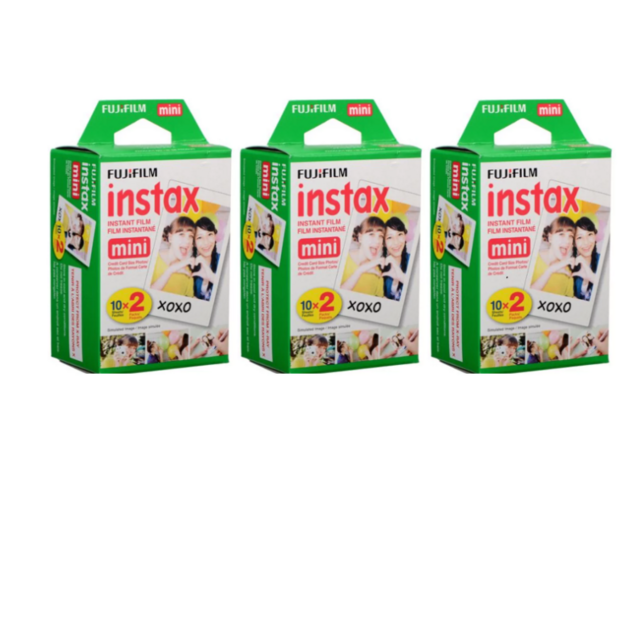 Fujifilm Instax Mini Film (3 Twin Packs, 60 Total Pictures)