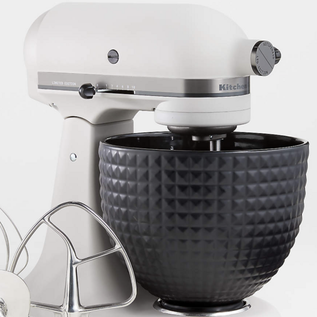 KitchenAid ® Artisan ® Series 5-Quart Tilt-Head Limited-Edition Light & Shadow Stand Mixer with Black Ceramic Bowl