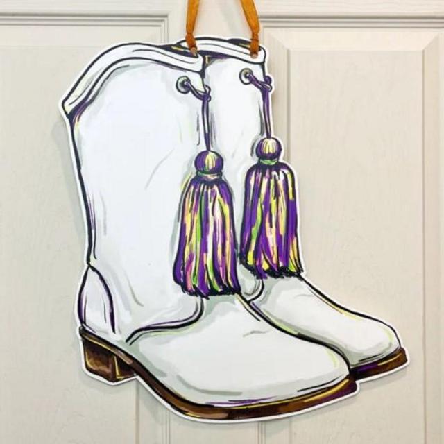 Majorette Marching Boots Door Hanger