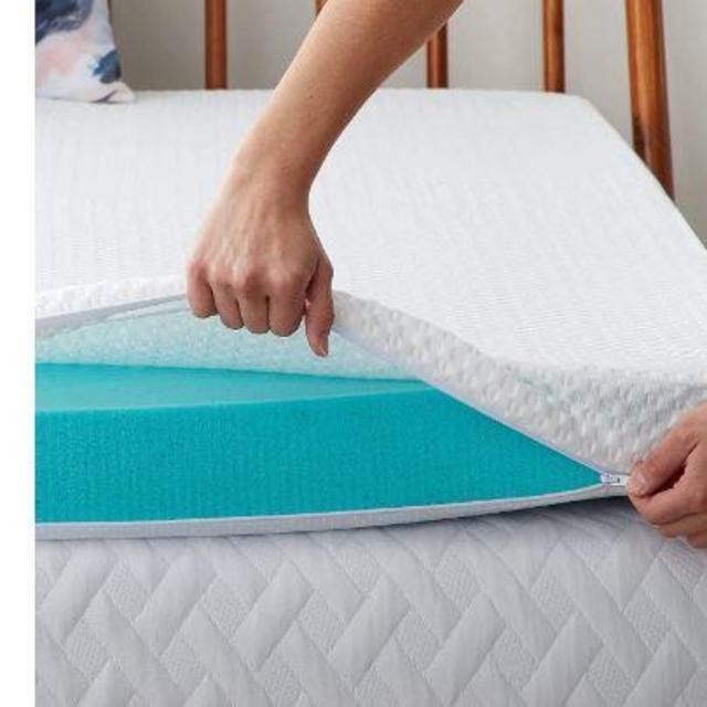 Lucid 2 Inch Mattress Topper Cover Queen – Cover For Mattress Topper - Mattress Topper Cover with Zipper – Twin Mattress Cover - Cover Only, White