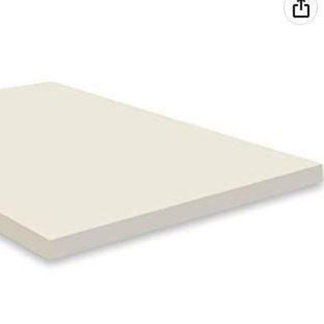 Spring Solution 2-Inch High Density Foam Topper,Adds Comfort to Mattress, Queen Size, White