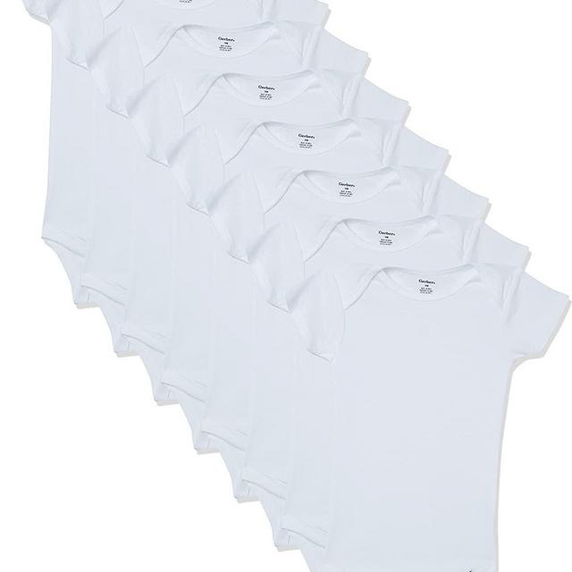 Gerber unisex-baby 8-pack Short Sleeve Onesies Bodysuits size 0-3 months
