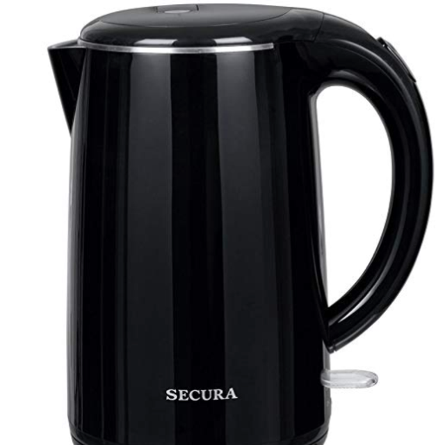 Secura SWK-1701DB The Original Stainless Steel Double Wall Electric Water Kettle 1.8 Quart