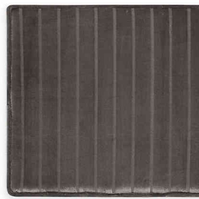Micro Plush 17" x 24" Memory Foam Bath Mat in Charcoal