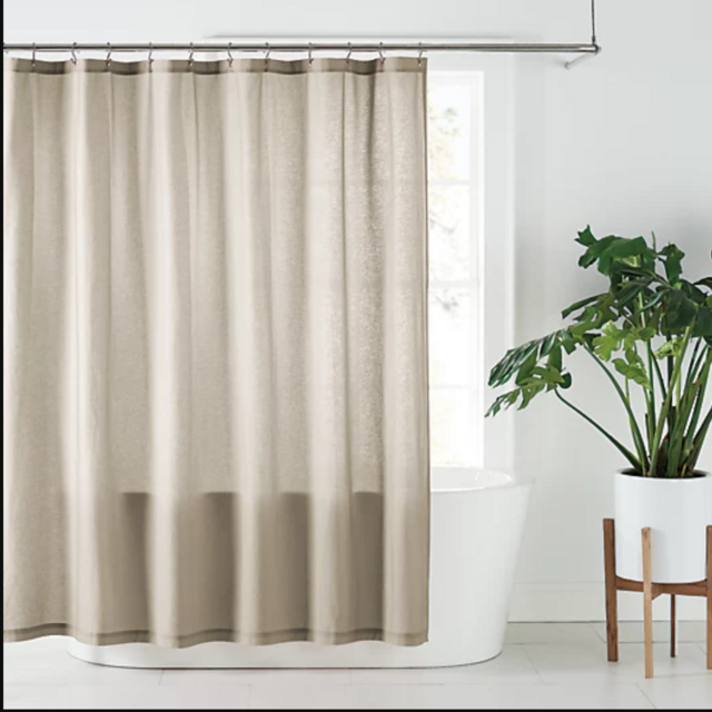 Nestwell™ 72-Inch x 72-Inch Solid Hemp Shower Curtain in Dove