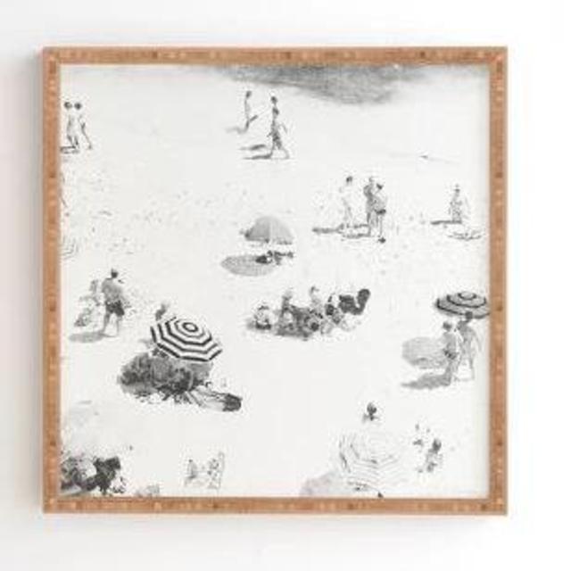 Ingrid Beddoes Happy Days II Framed Wall Art Gray - society6