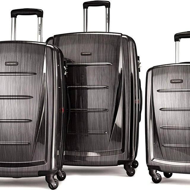 Samsonite Winfield 2 Hardside Expandable Luggage with Spinner Wheels, Charcoal, 3-Piece Set (20/24/28)