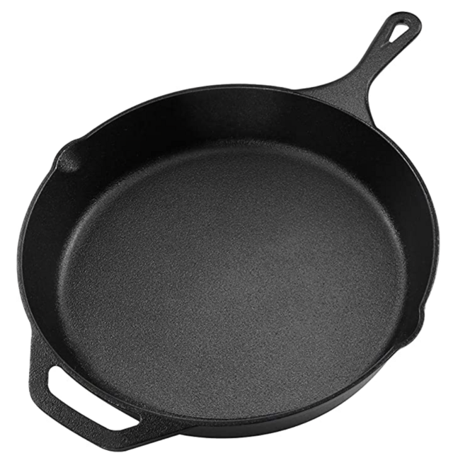 Pre-Seasoned Cast Iron Skillet (12.5 Inch)