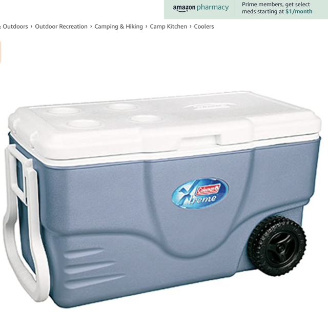 Coleman 62 Quart Xtreme 5 Wheeled Cooler