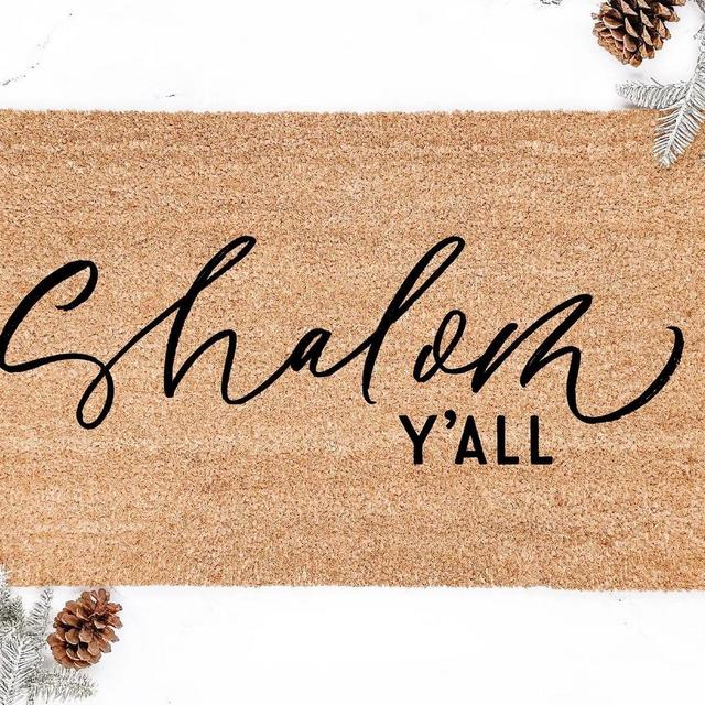 Shalom Y'all Doormat | Welcome Doormat