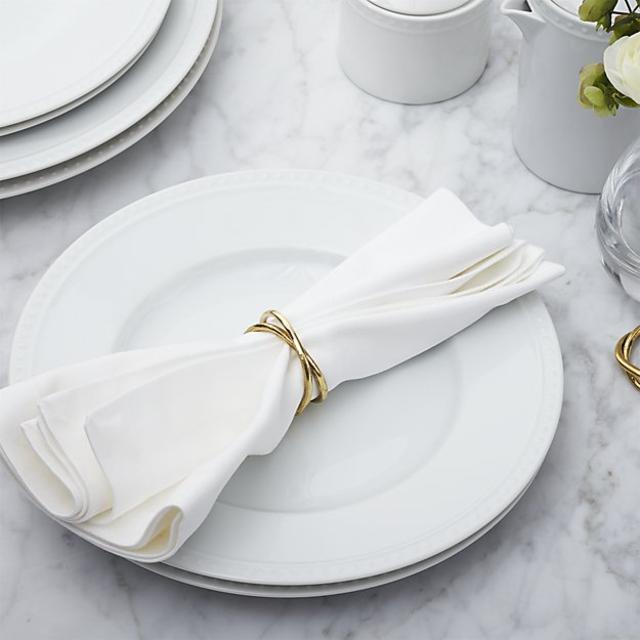 Aria Gold Napkin Ring, Set of 6