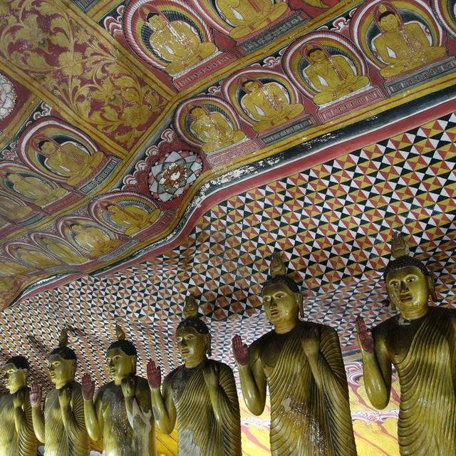 Entrance to Dambulla Caves