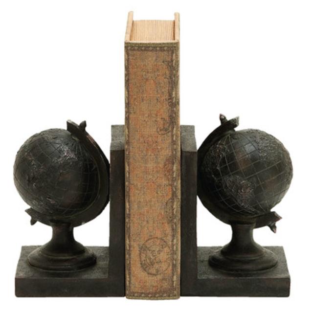 World Globe Themed Book Ends