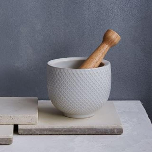 Textured Mortar + Pestle