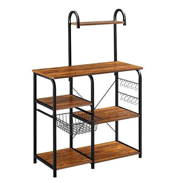 Mr IRONSTONE Vintage Baker's Rack Utility Storage Shelf