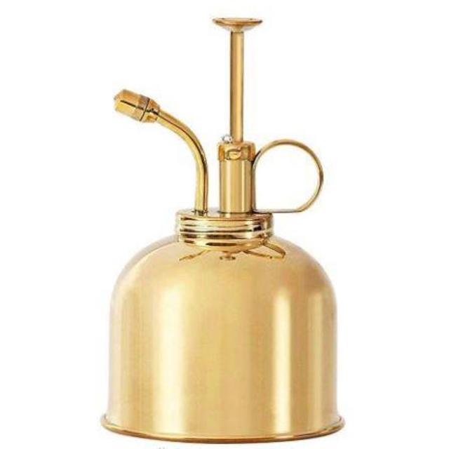 Sustainable Village Brass Mister - Watering Spray Bottle Vintage Style Spritzer Pump - One Hand Watering Device