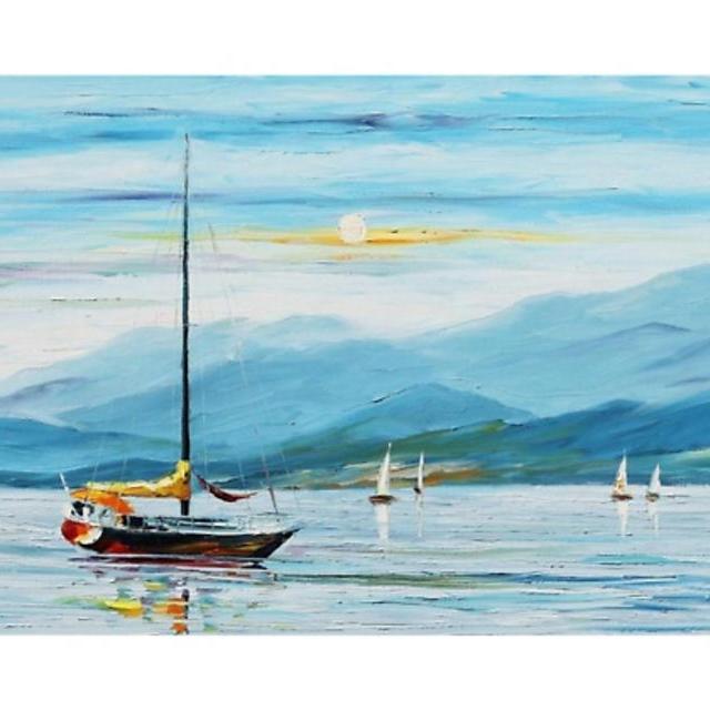 Blue Sky — Oil Painting on Canvas By Leonid Afremov. Size: 40" x 24"